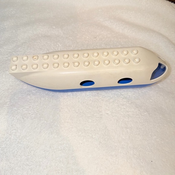 Vtg Lego Duplo White Airplane Fuselage Jetliner Plane W/ 2 Doors Cargo Passenger - Picture 7 of 8